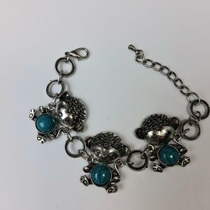 Monkey Turquoise Fashiom  Bracelet 6in + 2in Extension